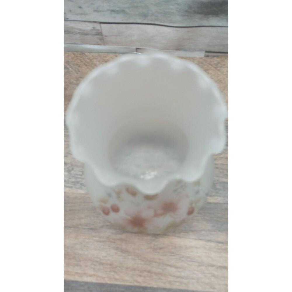 5 Piece Vintage Viking Art Glass CRYSTAL MIST Satin/Frosted Hand Painted… - Picture 13 of 16